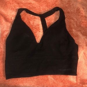 black Sports bra
